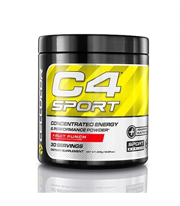 Cellucor C4 Sport concentré d'énergie et de performance en poudre, Blue Raspberry, 285 Gram