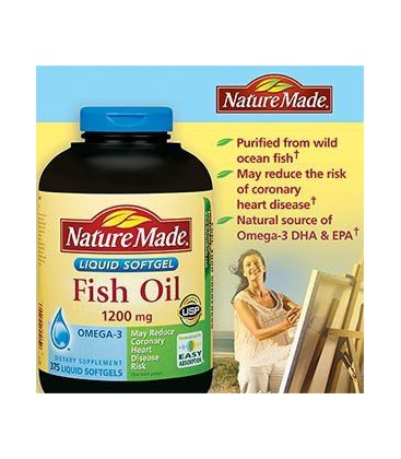 Nature Made Maximum Strength Omega-3 Fish Oil 1200 mg - 375