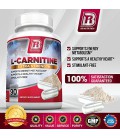 BRI Nutrition L-Carnitine - 90 Count Capsules 500mg - 1000mg Portions