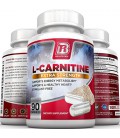 BRI Nutrition L-Carnitine - 90 Count Capsules 500mg - 1000mg Portions