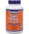 Now Foods Super Omega 3-6-9 Soft-gels, 1200Mg, 180-Count