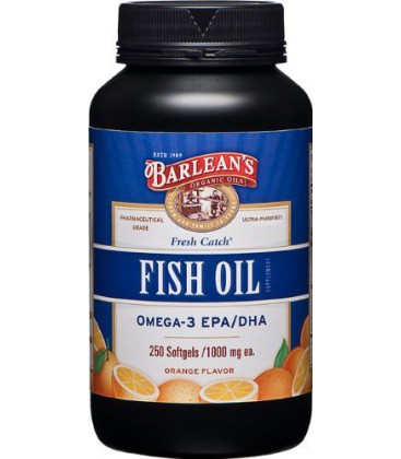 Barlean's Organic Oils Fresh Catch Fish Oil, Orange Flavor,
