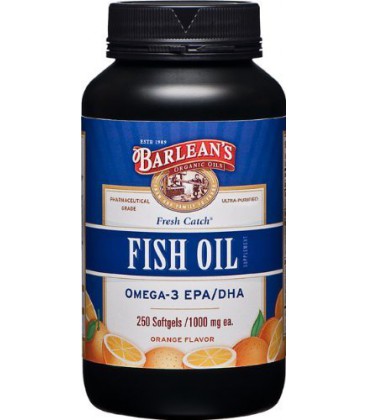 Barlean's Organic Oils Fresh Catch Fish Oil, Orange Flavor,