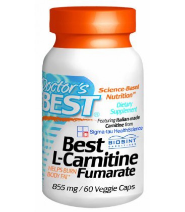 Meilleur Meilleur Avec Fumarate Italien-Made Carnitine (855 mg), capsules végétales, 60-Count L-carnitine Doctor