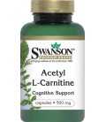 Acétyl L-Carnitine 500 mg 100 Caps par Swanson Prime