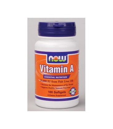 NOW Foods - Vitamin A 25,000 IU 100 softgels