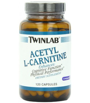 Twinlab acétyl L-Carnitine 500mg, 120 Capsules