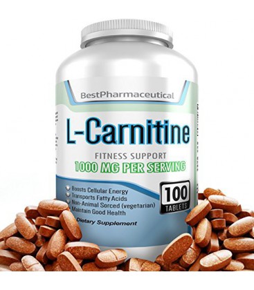 Meilleur Supplément pharmaceutique L-carnitine tartrate acide aminé - 100 comprimés - 1000mg - Boost Cellular Energy Now - Speed