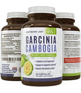 Pur 95% HCA Garcinia Cambogia Extrait - Force thermogénique avancée - Formula &amp; HCA Supplément de qualité pharmaceutique -