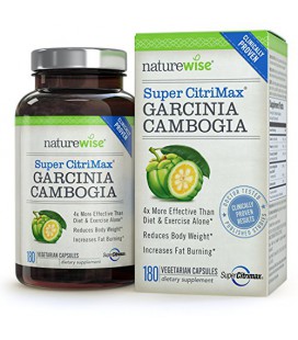 NatureWise Cliniquement Prouvé super CitriMax Garcinia Cambogia avec 4x plus Fat Burning et perte de poids plus Appetite