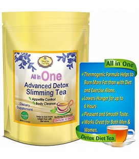 All in One Délicieux Detox Tea. Rapide perte de poids de thé! Detox, Cleanse, contrôle de l'appétit. La plus haute qualité certi