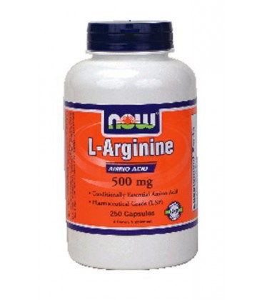 Now Foods Arginine 500mg, 250 caps ( Multi-Pack)