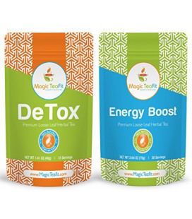 DeTox organique et de l'énergie Boost Teatox - Perte de poids, Body Cleanse, contrôle de l'appétit, savoureux, de qualité supéri
