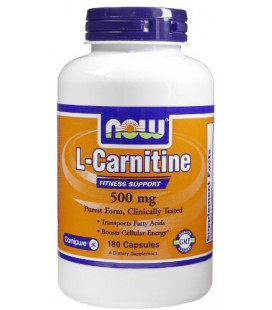 Now Foods Carnitine 500mg, 180 caps ( Multi-Pack)