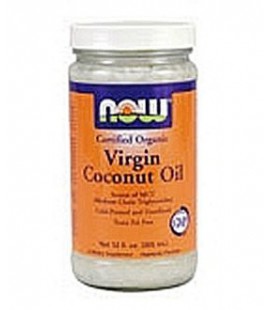 Now Foods Coconut Oil Virgin Organic (12 oz)( Six Pack)