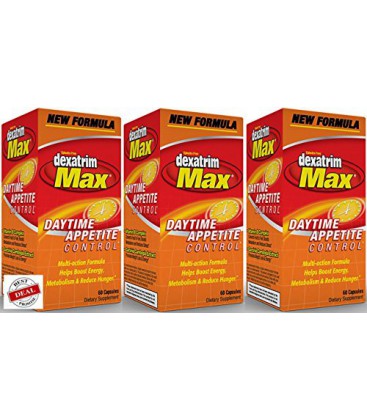 Dexatrim Max Daytime contrôle de l'appétit 60 Capsules Multi-Pack (3)