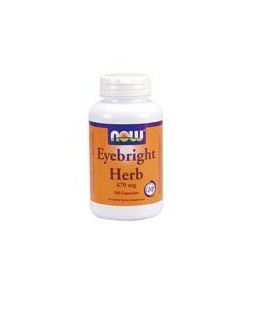 Now Foods Eyebright Herb 470mg, 100 caps (Pack of 2)
