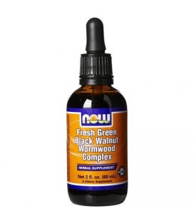 NOW Foods Fresh Green Black Walnut Wormwood Complex, 2 oz (Pack of 2)