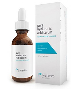 Best-vente Acide Hyaluronique Sérum Skin- 100% Pure-La plus haute qualité, Anti-Aging Serum-- Hydratation Intense + Hydratant,