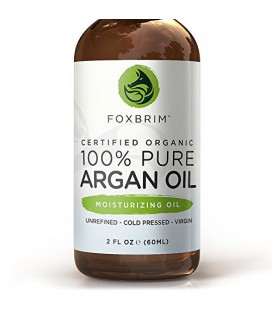 MEILLEURE BIO Huile d'Argan pour cheveux, le visage, la peau et des ongles - 100% Huile d'Argan pure Certified Organic - GARANTI