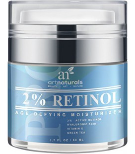 Naturals Art Enhanced Rétinol Crème Hydratant avec 20% de la vitamine C et l'acide hyaluronique - Meilleur Anti rides, Anti Agin