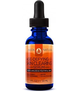 InstaNatural vitamine C Serum 20% - Avec rétinol, l'acide salicylique, l'acide hyaluronique &amp; More - Best Natural Anti-Aging