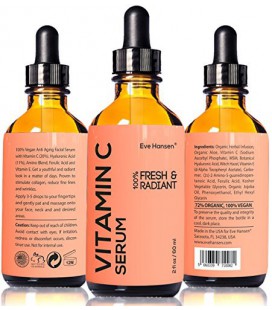 2 oz Vitamine C Sérum - Facelift dans un numéro de la bouteille 1 - 100% Vegan Anti Aging Facial Serum - VOIR RÉSULTATS OU REMBO