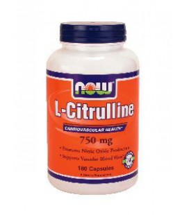 Now Foods L-Citrulline 750 mg - 180 Capsules ( Multi-Pack)