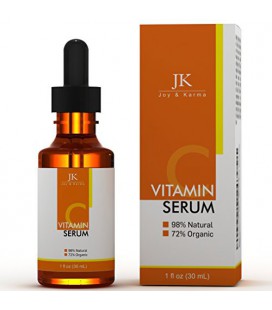 J &amp; K topique vitamine C Sérum Visage avec Acide Hyaluronique ~ Anti Aging Serum Professional Formula Pour les taches de vie