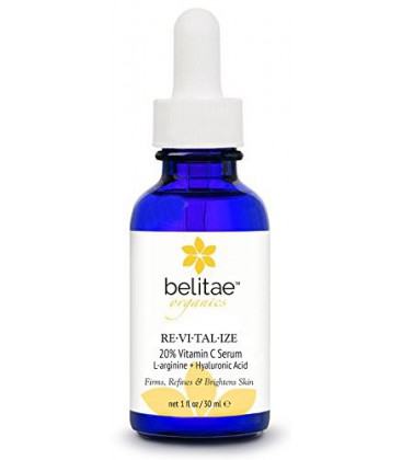 Belitae - Bio Vitamine C Sérum pour le visage avec de l'acide hyaluronique + 20% de C 30 ml - Aide de réparation Sun Damage, les