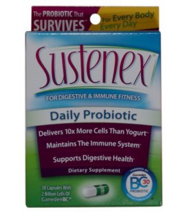 Sustenex with Ganeden-BC30, Probiotic, 30 Capsules
