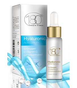 DEAL DU JOUR - 180 Cosmétiques - Acide Hyaluronique Sérum et de la vitamine C avec de l'oxygène - Plus forte concentration d'aci