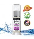 Rétinol sérique de 2,5% avec Acide Hyaluronique Sérum et vitamine E par Derma-nu - Best Sérum anti-âge pour les rides et ridules