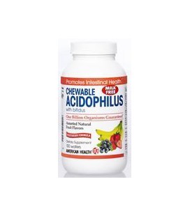 Acidophilus Chewable Assorted Fruit Flavor - 100 wafers,(American Health)