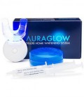AuraGlow Teeth Kit de blanchiment, LED, 35% de peroxyde de carbamide, (2) 5ml Gel Seringues, Plateau et Case