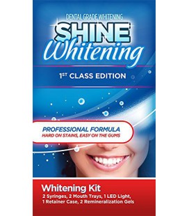 Briller Whitening - Edition 1ère classe - dents professionnels blanchissant Kit ★ (2) 5cc Seringues et Mouth Plateaux (haut et