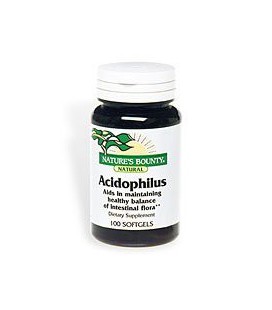Probiotic ACIDOPHILUS Dietary Supplement by Natures Bounty - 100 Capsules (3 pack)