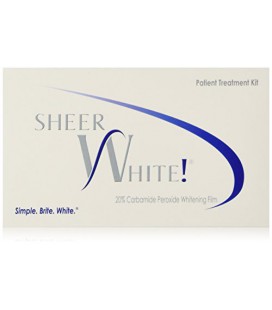 Sheer blanc! 20% des dents professionnels de bandes blanchissantes Kit Films