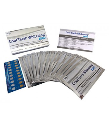 Dents blanchissant cool Zéro Peroxyde Strips pour les dents et les gencives sensibles Whitener Band Kit 28 Pcs 14 Traitements 2 