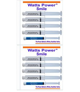 Watts de puissance de 35% des dents Gels blanchissant - Safer et mêmes résultats que 44%, mais sans le Sting - 8 Gels 10ml énorm