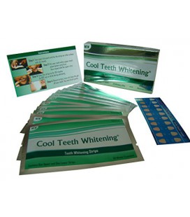 Dents cool Whitening® 14 Traitements Advanced Professional 6% Hp Force Dual Band Elastic Blanchiment des dents Gel Strips Kit