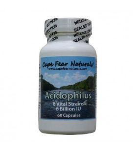 Cape Fear Naturals - Acidophilus - Natural Probiotic - Aids in Digestion - 8 strains/6 billion units, 60 capsules (2 mois)