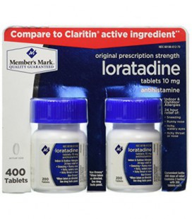Membres Mark, Loratadine 10mg, 400 comprimés (Comparer à Claritin)