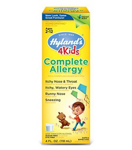 4 Kids Complete Allergy Relief Sirop de Hyland, Natural Allergy Relief intérieur et extérieur, 4 Ounce