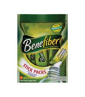 Benefiber Fiber Supplement, Stick Packs, Taste Free, Sugar Free, 28 ct.