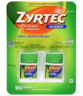 Zyrtec Cetirizine Hcl / antihistaminique (10 mg), 100 Comprimés