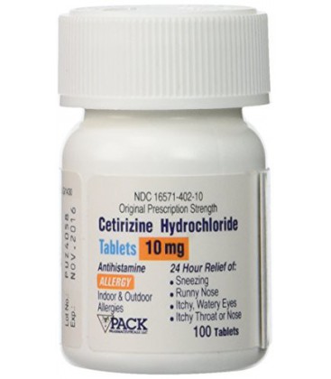 CÉTIRIZINE 10 MG TAB 100 [Santé et beauté] (Pack de 2)