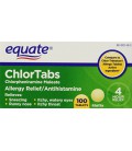 Equate: Chlortabs comprimés antihistaminique, 100 Ct