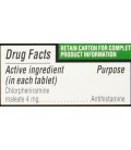 Equate: Chlortabs comprimés antihistaminique, 100 Ct