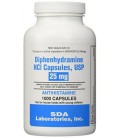 Générique Benadryl Allergy - Diphenhydramine (25mg) - 1000 Capsules